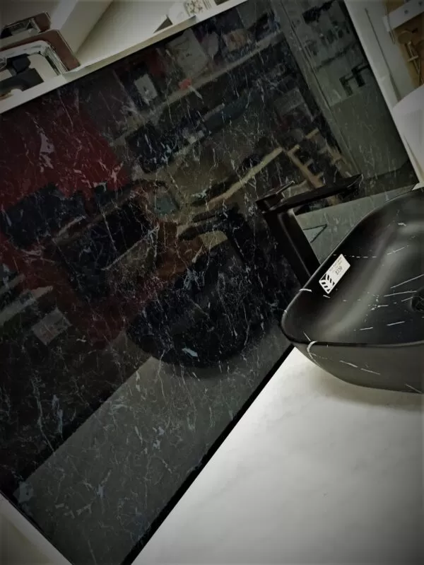 BLACK MARBLE GLOSS Wet Area Panels WetArea Panels